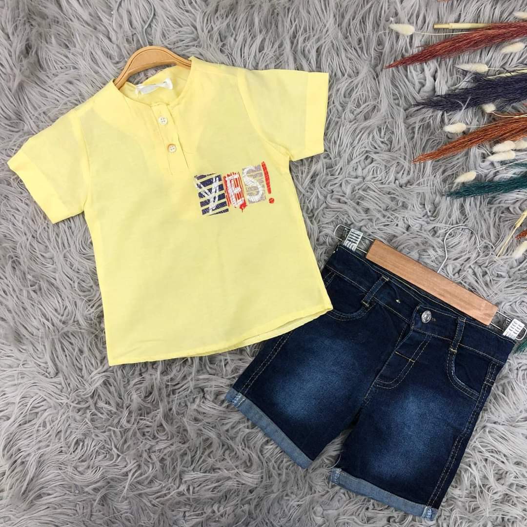 Tee-shirt avec culotte jean