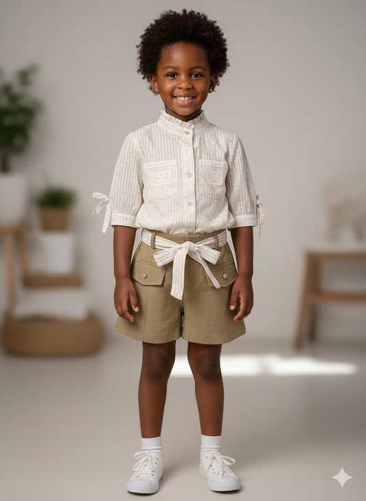 Ensemble Safari Chic "Éclat Sahélien"