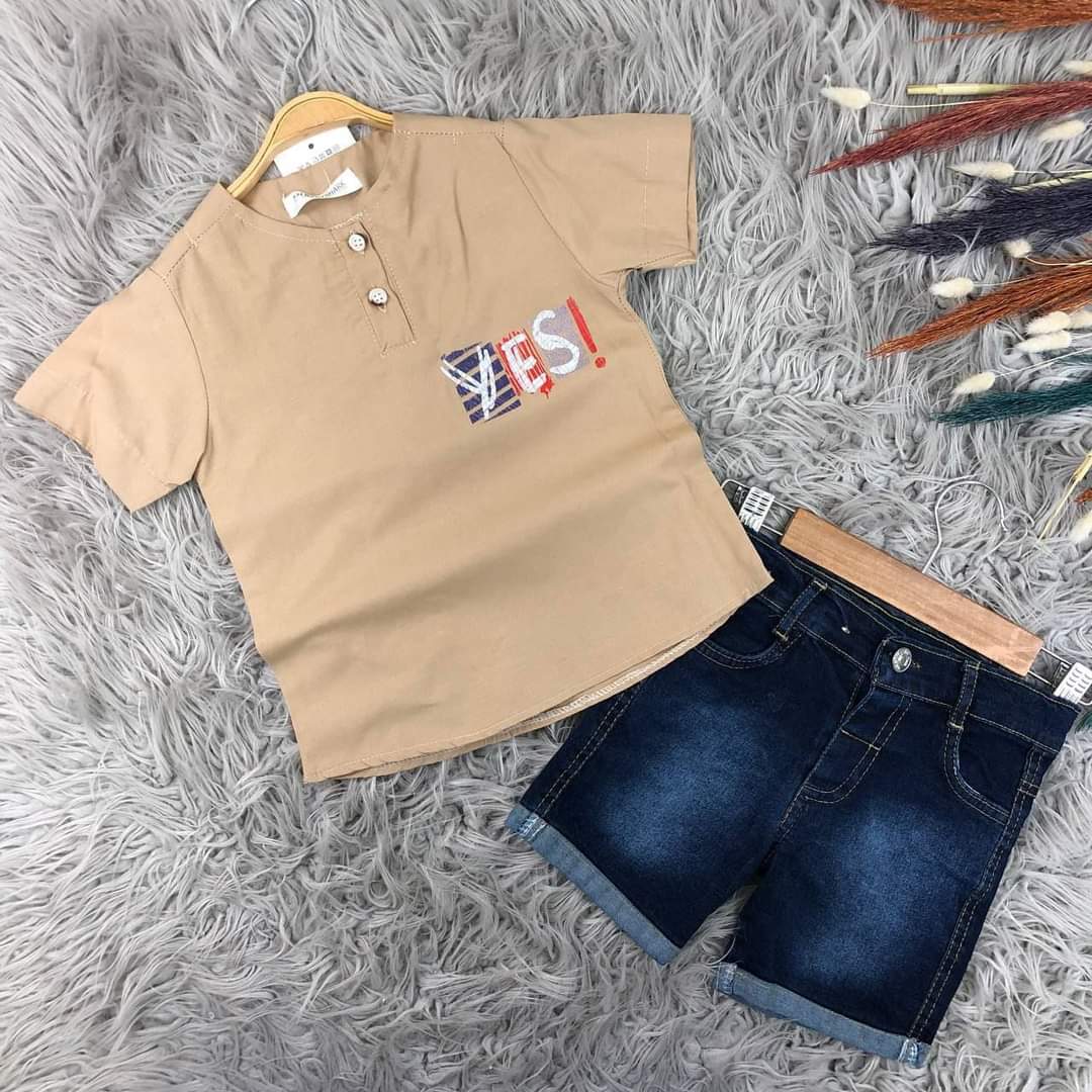 Tee-shirt avec culotte jean