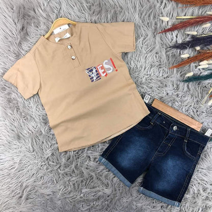 Tee-shirt avec culotte jean