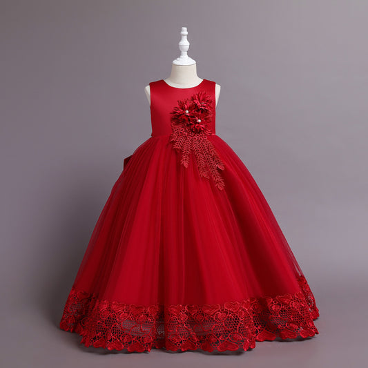 Robe princesse rouge