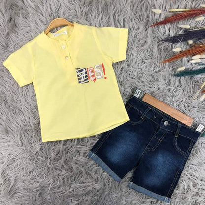 Tee-shirt avec culotte jean